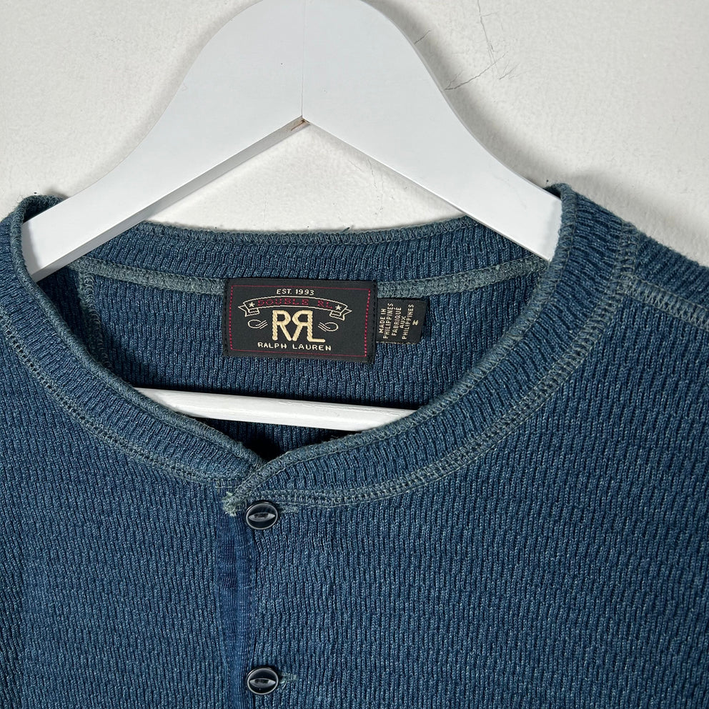 RRL Navy Thermal Shirt Size M