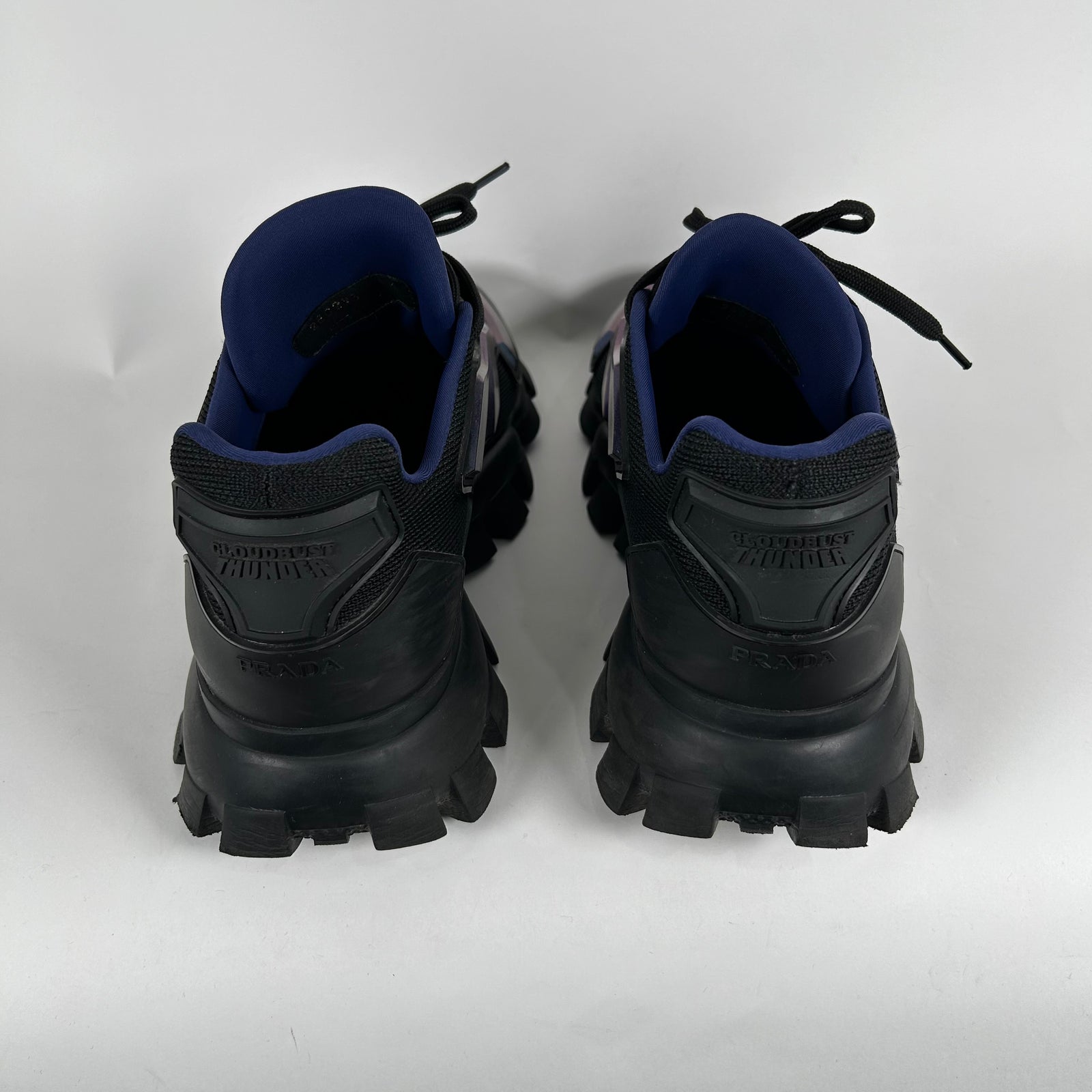 Prada Black /Blue Cloud Bust Thunder Size 8.5
