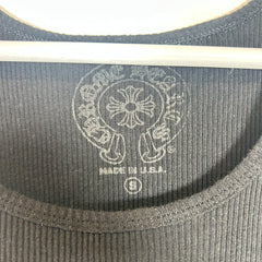 Chrome Hearts Black T-Bar Logo Tank Top Size S