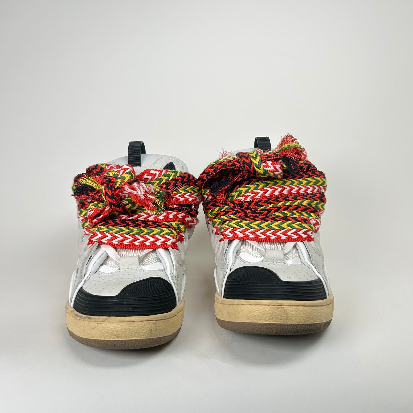 Lanvin White Curb Sneakers Size 41