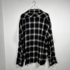 Greg Lauren Black/White Plaid Flannel Size 4