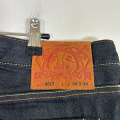 Evisu Indigo Seagull Print Regular Fit Jeans