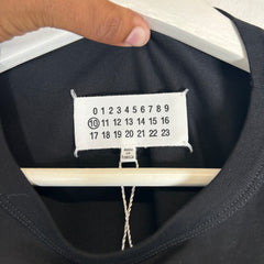 Maison Margiela Black Distorted Logo Tee Size M