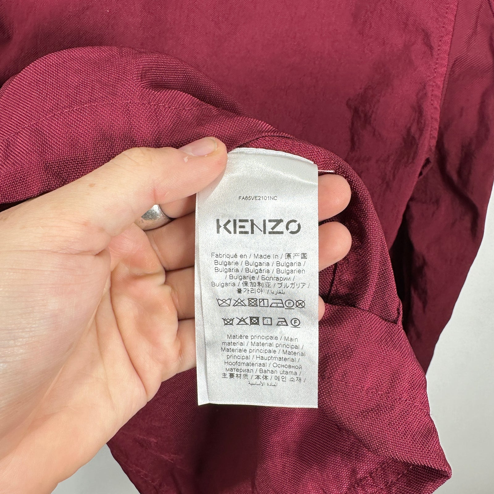Kenzo Burgundy Field Jacket Size M