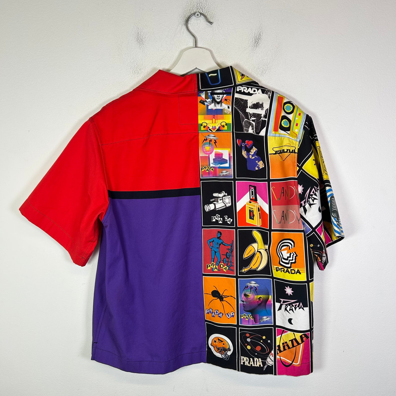Prada FW19 Double Match Bowling Shirt