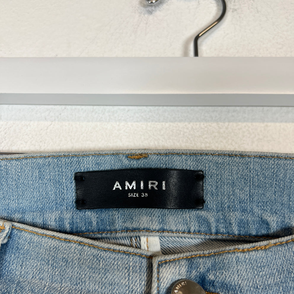 Amiri Lightwash Paint Splatter Jeans Size 38
