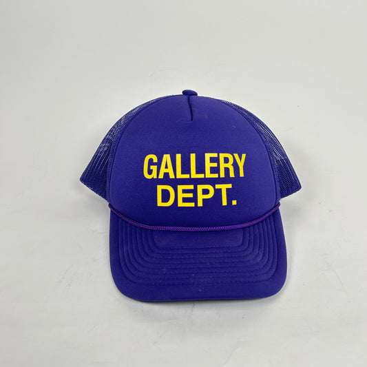 Gallery Dept Purple/Yellow Logo Trucker Hat