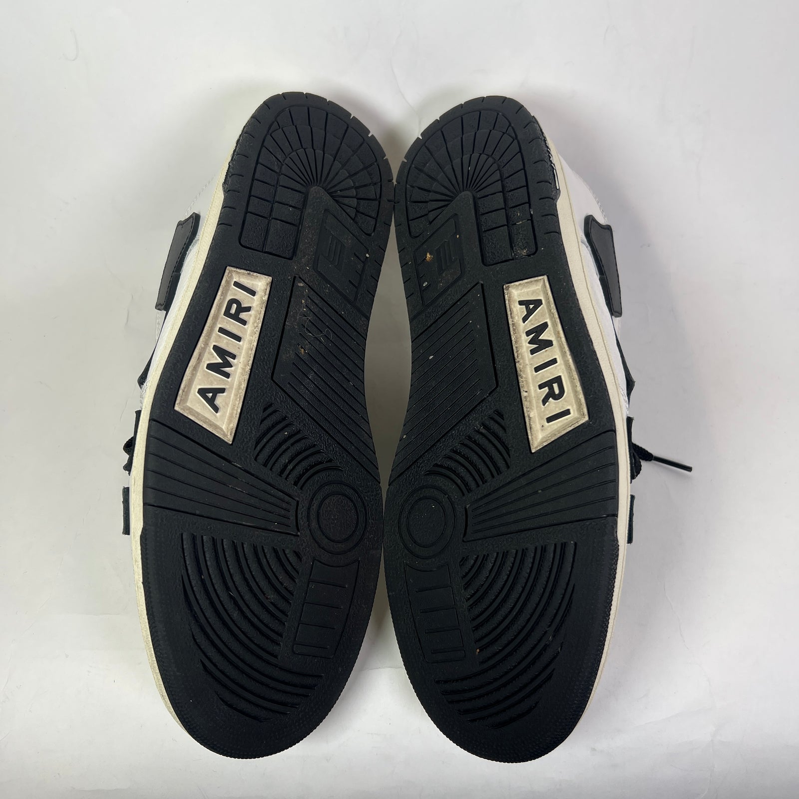 Amiri White/Black Skel Low-Top Sneaker Size 45