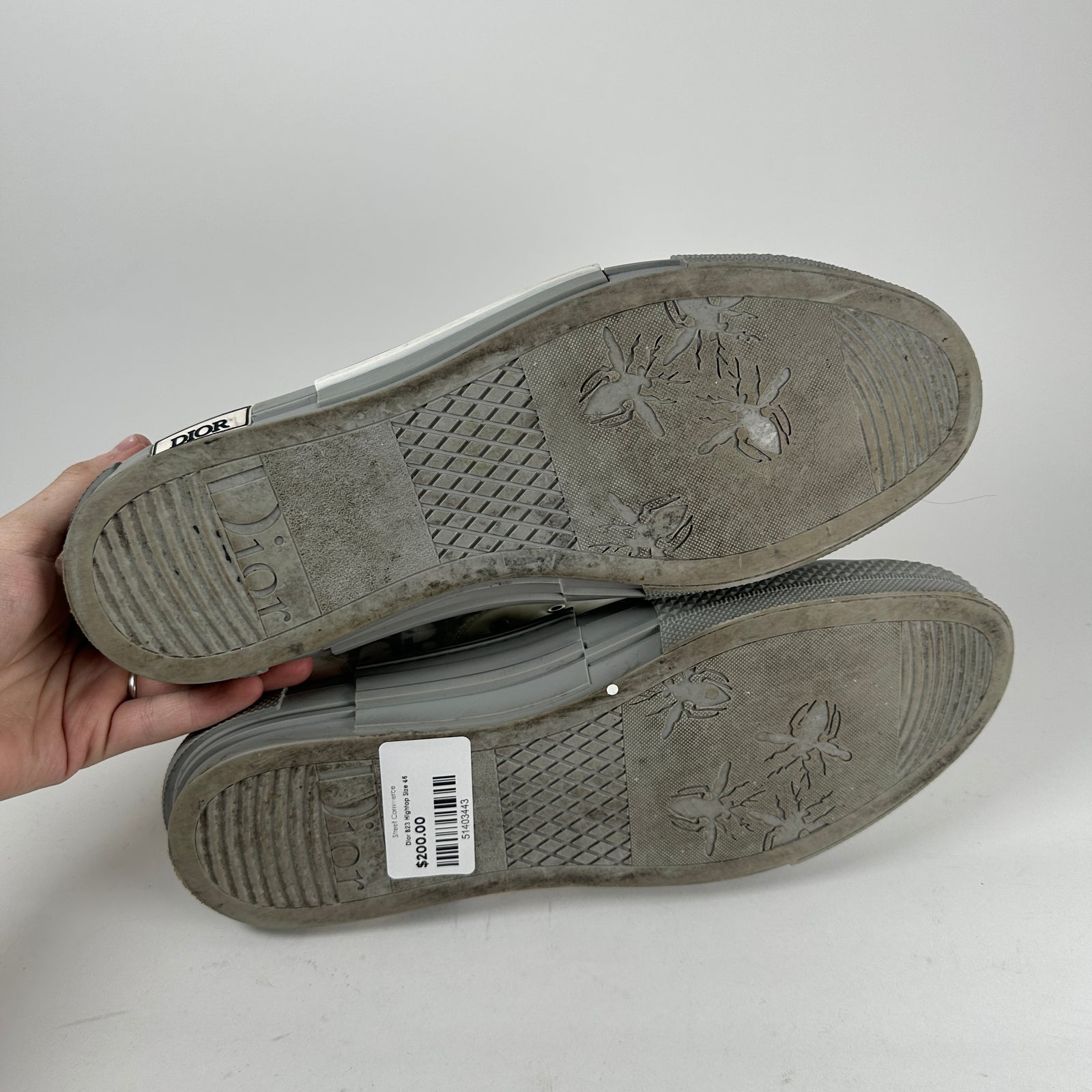 Dior B23 Hightop Size 46