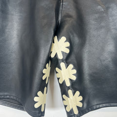 Lostshwds Black Leather Shorts Size 36