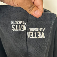Vetements Black Antwerpen Deconstructed Hoodie Size L