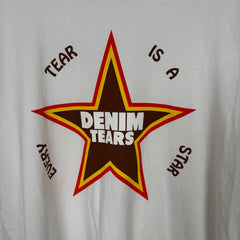 Denim Tears White 'Every Tear Is A Star' Tee Size L