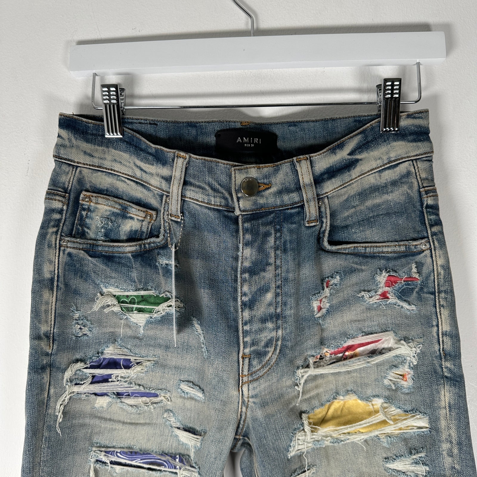 Amiri Thrashed Patch Jeans Size 29