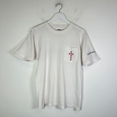 Chrome Hearts x Rolling Stones Vintage White Logo Pocket T-Shirt Size M