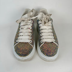 Alexander McQueen Multicolor Glitter Sneakers Size 38