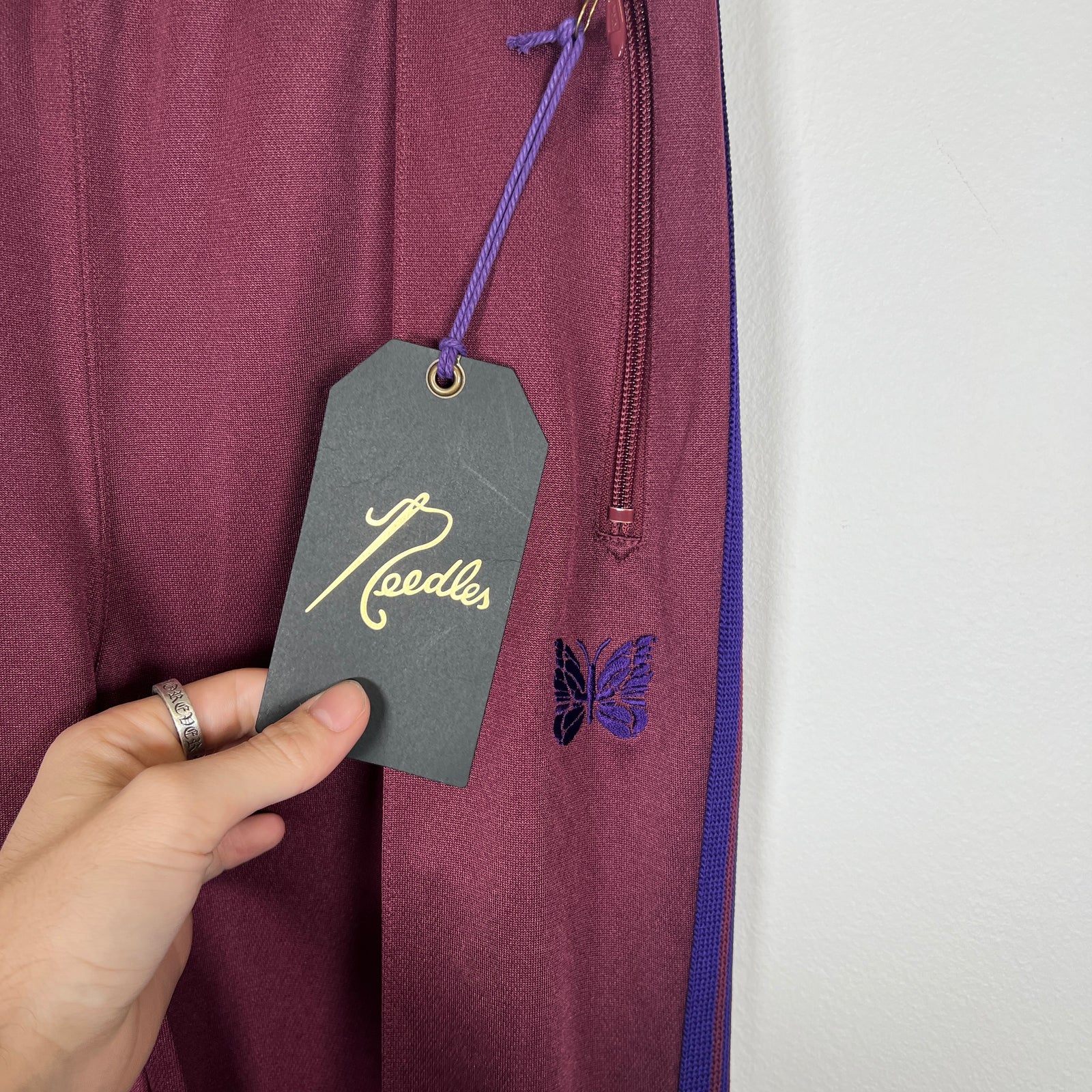 Needles Burgundy/Purple Trackpants Size M