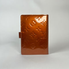 Louis Vuitton Patent Copper Monogram Passport Holder
