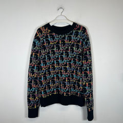 Dior Multicolor Oblique Logo Sweater Size M