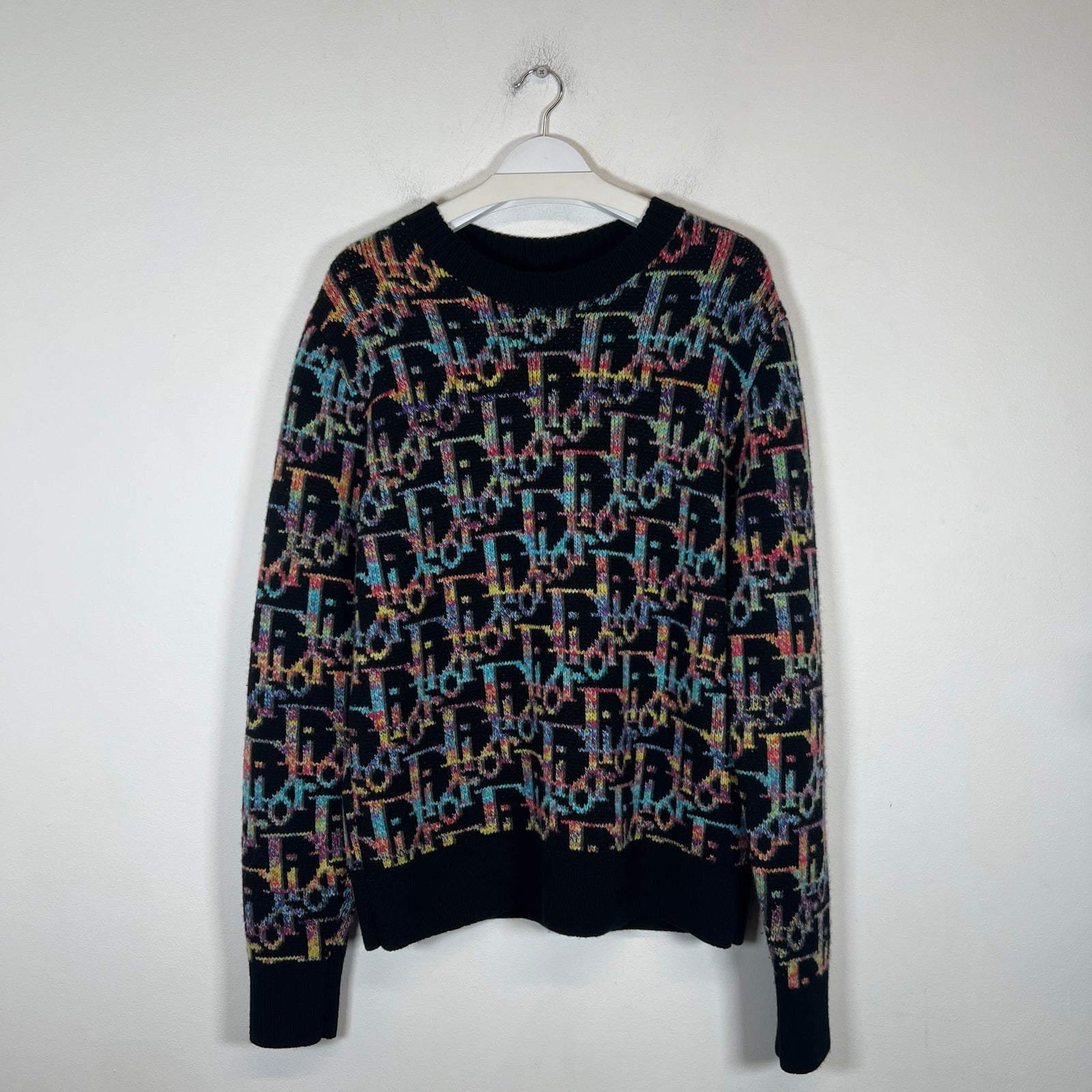Dior Multicolor Oblique Logo Sweater Size M