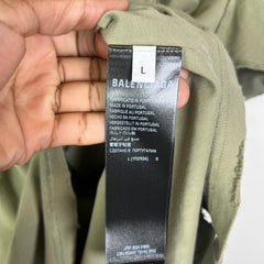 Balenciaga Inside Out Distressed Logo T-Shirt