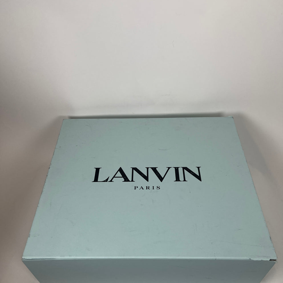 Lanvin Burgundy Curb Sneaker Size 41