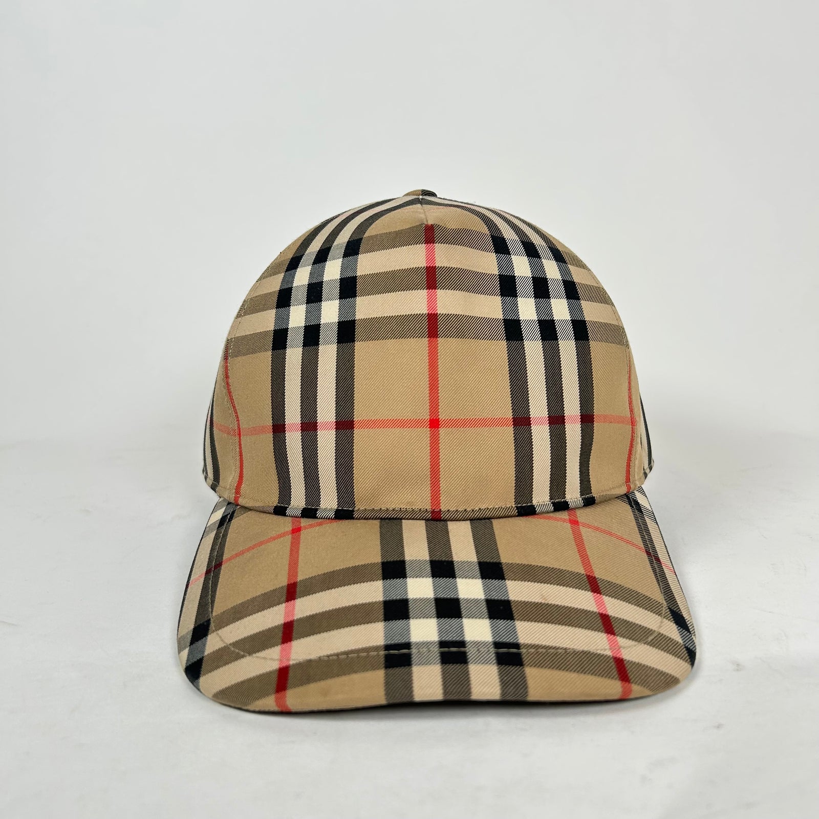 Burberry Beige Vintage Check Baseball Cap Size M
