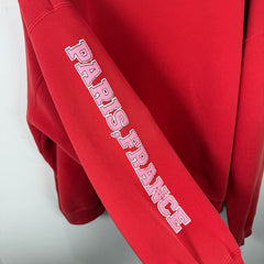 Balenciaga Red/Pink Maison Hoodie Size 3