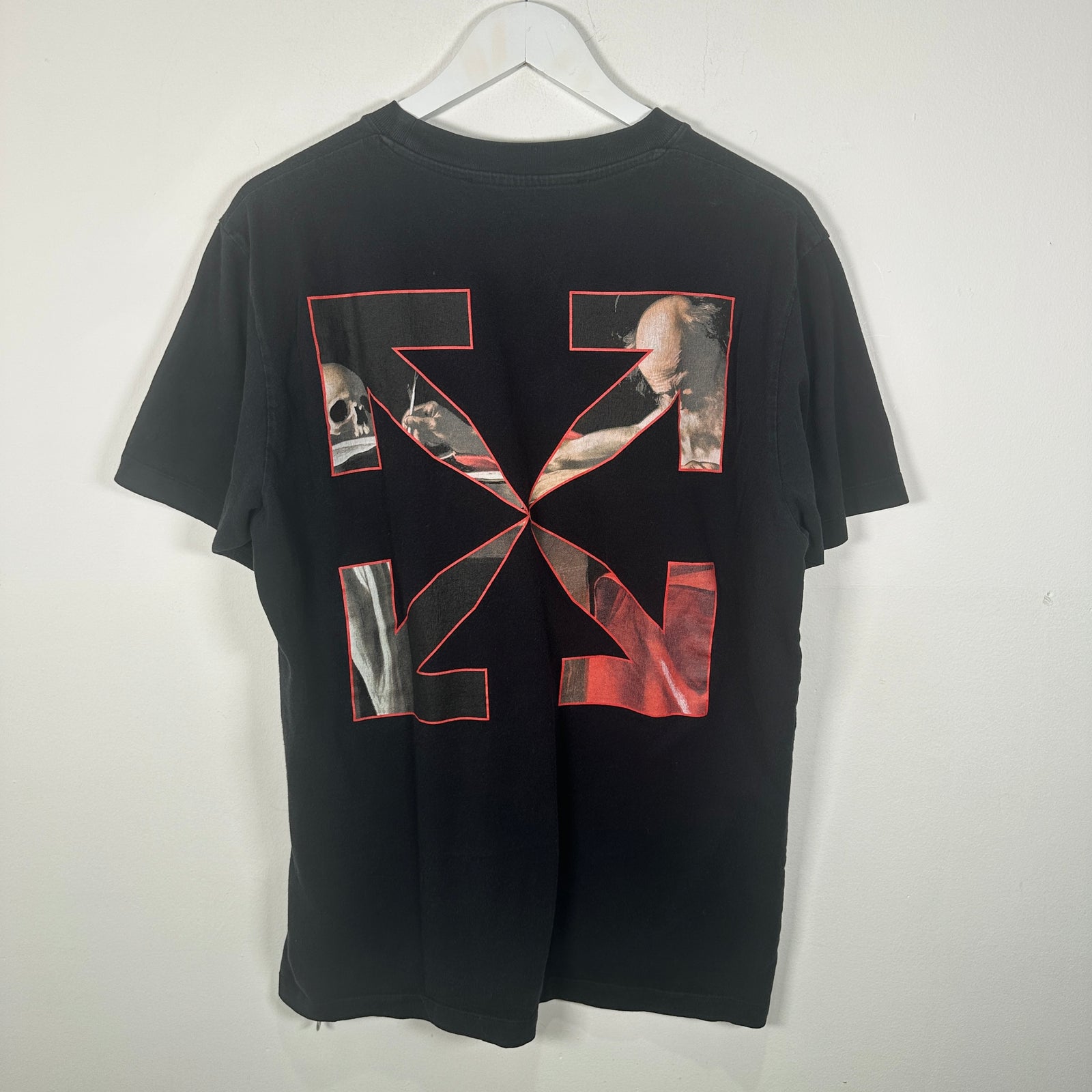 Off-White Caravaggio Arrow Black T-Shirt Size M