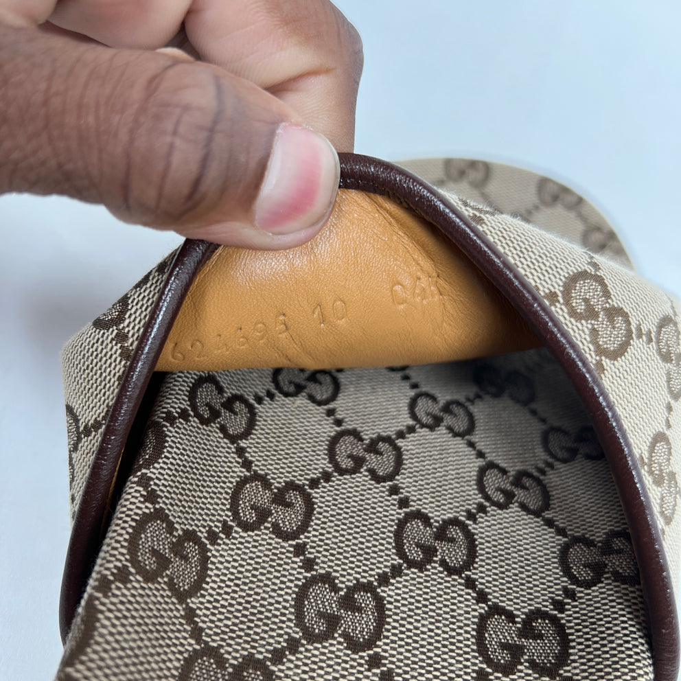 Gucci Beige GG Canvas Slide Size GG 10