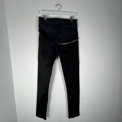 Rick Owens Triple Black Patchwork Tyrone Jeans Size 31
