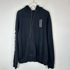 Chrome Hearts Black Vertical Logo Hoodie Size L