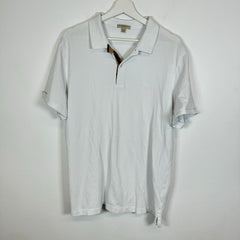 Burberry White Polo Shirt Size XXL