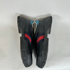 Gucci Black Web Marathon Sneakers Size 9.5