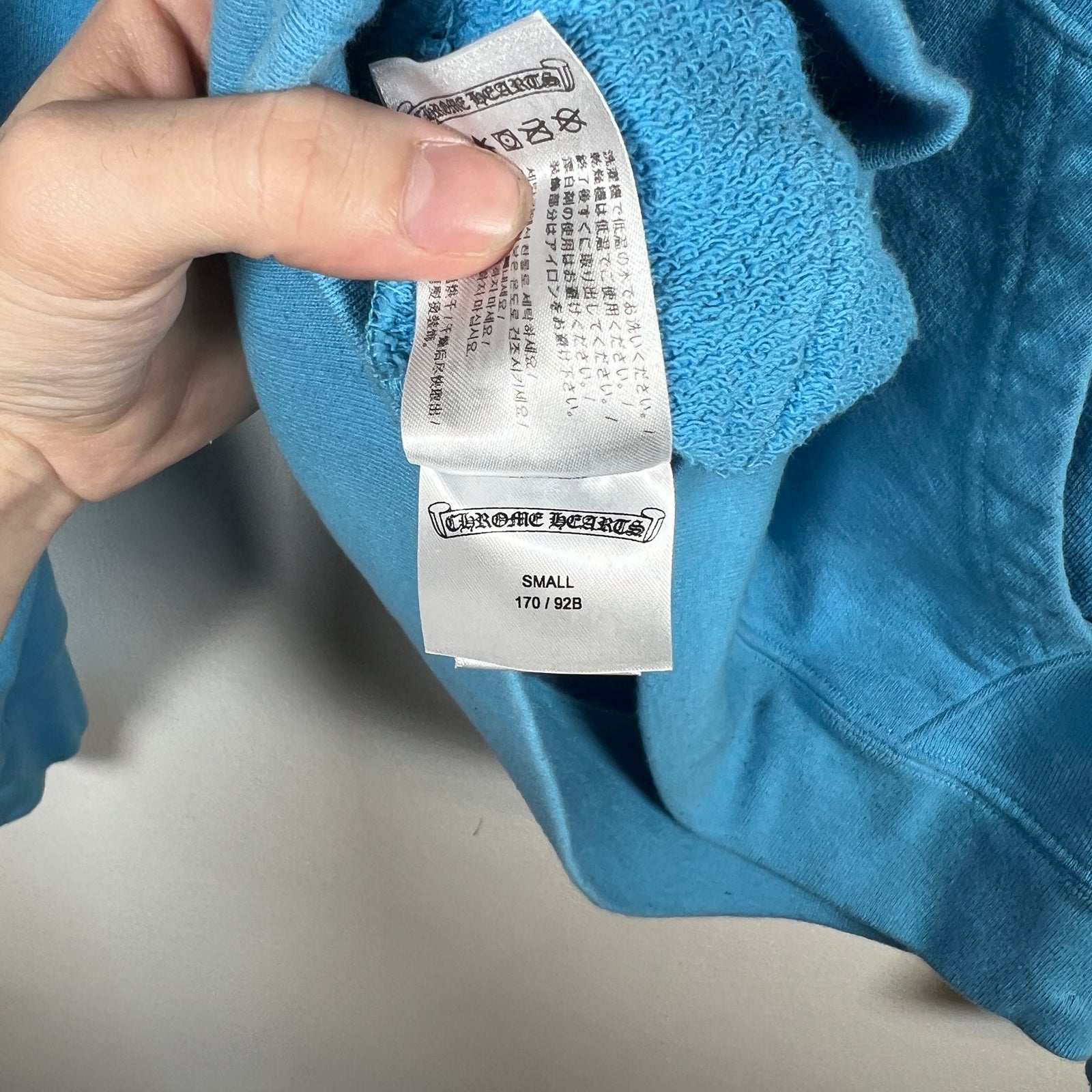 Chrome Hearts Matty Boy Light Blue Brain Hoodie Size S