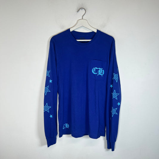 Chrome Hearts Blue Stars Longsleeve Size M