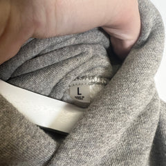 Essentials Grey Back Logo Hoodie Size L