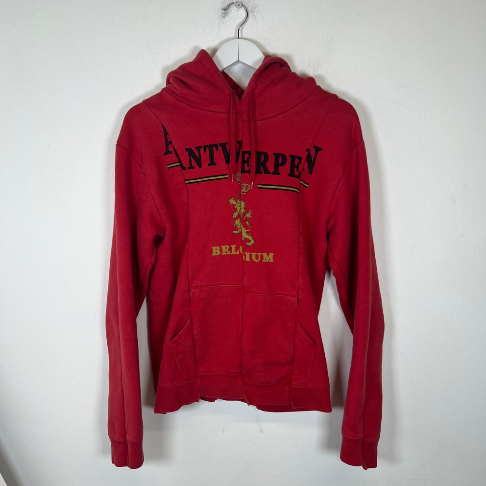 Vetements Red Antwerpen Cut Hoodie Size S