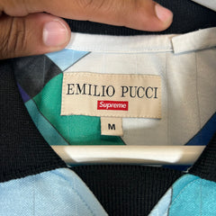 Supreme x Emilio Pucci Blue Soccer Jersey Size M