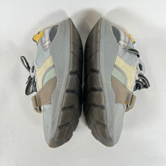 Burberry Grey/Yellow Ramsey Sneakers Size 44