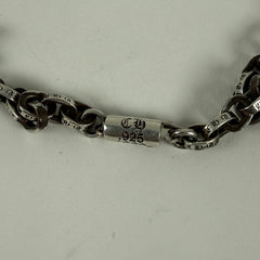Chrome Hearts 30" Silver 'Paper-Chain' Necklace