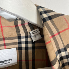 Burberry Simpson Check LS Button Up Shirt Sz XL