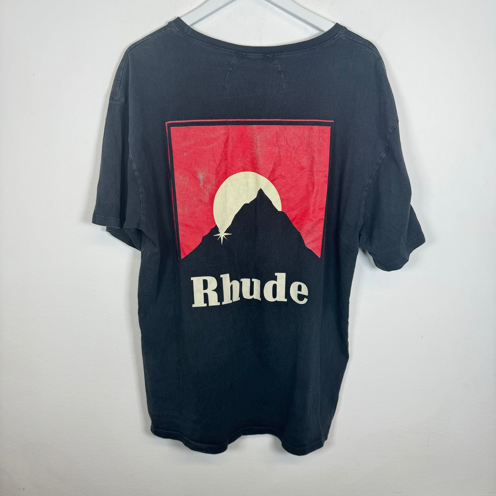 Rhude Black/Red Moonlight Tee Size M