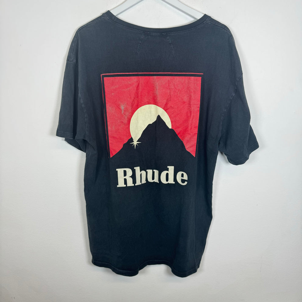 Rhude Black/Red Moonlight Tee Size M