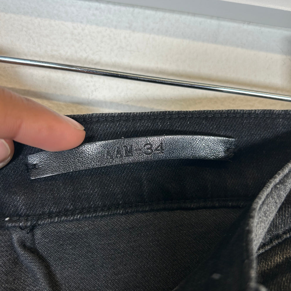 Alyx x Blackmeans Black Frayed Denim Jeans Size 34
