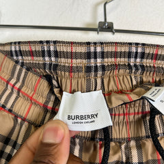 Burberry Beige Check Swim Shorts Size S