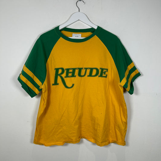 Rhude Spell-out Logo Brazil Style T-Shirt Size M
