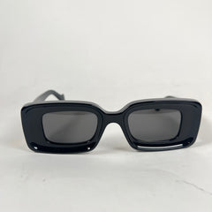 Loewe Black Anagram Rectangular Sunglasses