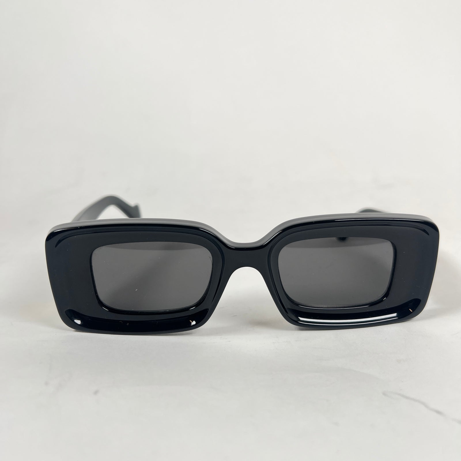 Loewe Black Anagram Rectangular Sunglasses