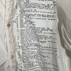 Undercover White Paragraph Button Up Size 2