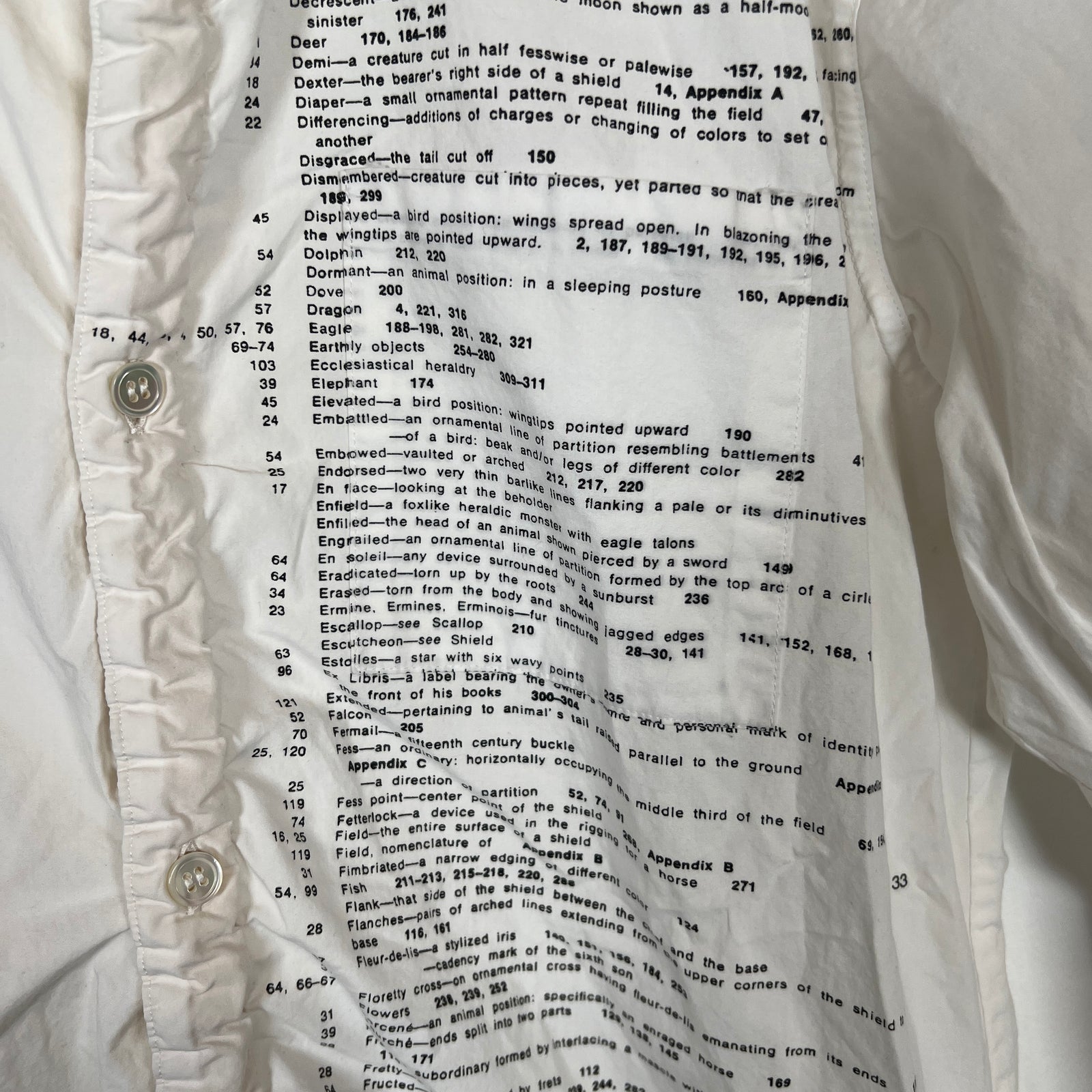 Undercover White Paragraph Button Up Size 2